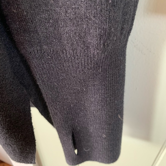 Cynthia Rowley Cotton Blend Gray Cowl Neck Pullover Front Sweater Tunic M - Picture 7 of 8